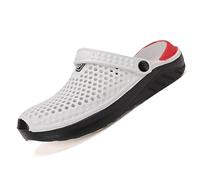 Adults EVA Slip On Clog Sandal,Mens Lightweight EVA Beach Clogs Summer Breathable Kitchen Garden Hospital Nurse Pool Water Shoe Mules Sandals White