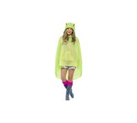 Adults Frog Party Poncho - poncho party frog adult festival fancy dress animal smiffys ladies unisex mens costume one size green