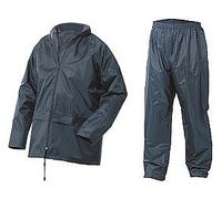 ADULTS FULLY WATERPROOF JACKET AND TROUSER SET - 5 COLOURS (XL, NAVY BLUE)