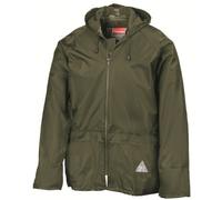ADULTS FULLY WATERPROOF JACKET AND TROUSER SET - 5 COLOURS (XL, OLIVE GREEN)