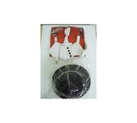 Smiffys Gangster Instant Kit, Black & White with Braces, Tie, Hat, Spats and Moustache, 1920's Razzle Fancy Dress, Gangster Dress Up Accessories