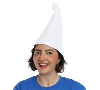 Adults Gnome Hat Accessory - Pack of 2 - White Gnome Cap with Curved Point - Mens Womens Fantasy Character TV Movie World Book Day Book Week Fancy Dress Costume Accessory
