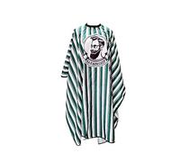 Adults Haircut Gown Stripes Barber Cape Anti Static Hair Cutting Apron Hairdressing Cape for Studio Home(Green)