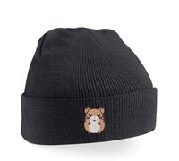 Adults Hamster Beanie Hat (UK, Alpha, One Size, Black)