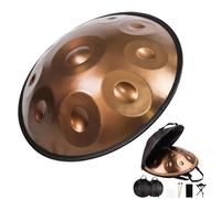Adults Handpan Drum 432hz Steel Instrument In D Minor 22inch Prremium Handpan Brass Surface Adults 440hz For Concert Yoga 440Hz12 notes
