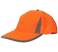 Adults Hi Vis Work Wear Baseball Cap Reflective Trim Hat Unisex Summer Wear Sunscreen Cap Mens High Visibility Safety Cap Outdoor Utility Work Breathable Hats (Black One Size)