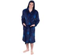 Adults Hooded Fleece Dressing Gown Robe England FA Navy XXL