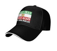Adult's Iran Flag Classic Baseball Cap Unstructured Adjustable Cotton Hat for Casual Daily Wear Hat Make Great Again Trucker Cap For Men Women Red Make Great Again Trucker Men (A, One Size)