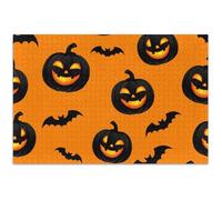 Adults Jigsaw 500 Piece Puzzles Gifts for Puzzle Lovers Men Gifts Unique Animal Art Painting Jack Pumpkins Halloween Orange, 20.5x14.9 Inch
