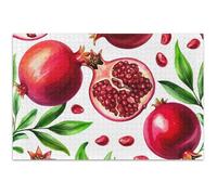 Adults Jigsaw 500 Piece Puzzles White Elephants Gifts Unique Puzzle Art Decor Painting Red Fruits Watercolor Pomegranates, 20.5x14.9 Inch