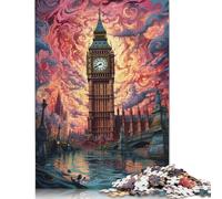 Adults Jigsaw Puzzle 1000 Pieces Puzzle A Large Bell Tower Above The City3 Jigsaw Puzzles Educational Toy Games Family Decoration 1000pcs (75x50cm)