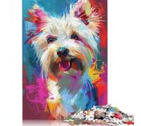 Adults Jigsaw Puzzle 1000 Pieces Puzzle Colourful Dogs Jigsaw Puzzles Educational Toy Games Family Decoration 1000pcs (75x50cm)