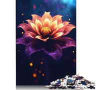 Adults Jigsaw Puzzle 1000 Pieces Puzzle Cosmic Lotus Flower Galaxy Jigsaw Puzzles Educational Toy Games Family Decoration 1000pcs (75x50cm)