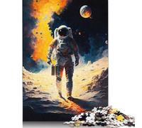 Adults Jigsaw Puzzle 1000 Pieces Puzzle Fantastic Space Astronaut Jigsaw Puzzles Educational Toy Games Family Decoration 1000pcs (75x50cm)