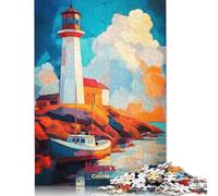 Adults Jigsaw Puzzle 1000 Pieces Puzzle Halifax Art Poster Jigsaw Puzzles Educational Toy Games Family Decoration (38x26cm)