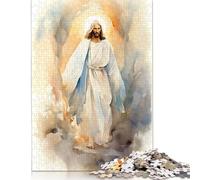 Adults Jigsaw Puzzle 1000 Pieces Puzzle Jesus Christ - The Resurrection Jigsaw Puzzles Educational Toy Games Family Decoration (38x26cm)