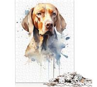 Adults Jigsaw Puzzle 1000 Pieces Puzzle Watercolor Plott Dog Jigsaw Puzzles Educational Toy Games Family Decoration 1000pcs (75x50cm)