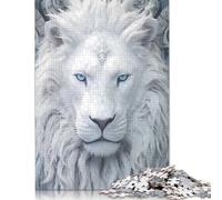 Adults Jigsaw Puzzle 1000 Pieces Puzzle White Lion Jigsaw Puzzles Educational Toy Games Family Decoration 1000pcs (75x50cm)
