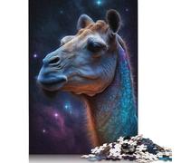 Adults Jigsaw Puzzle 500 Pieces Puzzle Galaxy Camel Space Jigsaw Puzzles Educational Toy Games Family Decoration 500pcs (52x38cm)