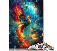 Adults Jigsaw Puzzle 500 Pieces Puzzle Galaxy Space Phoenix Jigsaw Puzzles Educational Toy Games Family Decoration 500pcs (52x38cm)