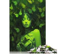 Adults Jigsaw Puzzle 500 Pieces Puzzle Green Butterflies Jigsaw Puzzles Educational Toy Games Family Decoration 500pcs (52x38cm)