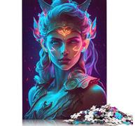 Adults Jigsaw Puzzle 500 Pieces Puzzle Neon Artemis Jigsaw Puzzles Educational Toy Games Family Decoration 500pcs (52x38cm)