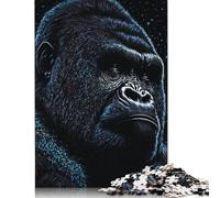 Adults Jigsaw Puzzle 500 Pieces Puzzle Splash Paint Gorillas Jigsaw Puzzles Educational Toy Games Family Decoration 500pcs (52x38cm)