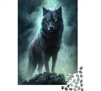 Adults Jigsaw Puzzle Animal Universe Wolf Wooden Puzzles for Teenagers Gifts Home Decoration Puzzle Toys 1000pcs (38x26cm)