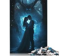 Adults Jigsaw Puzzle Art Couple Wooden Puzzles for Teenagers Gifts Home Decoration Puzzle Toys 500pcs (52x38cm)