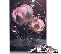 Adults Jigsaw Puzzle Art Flowers Wooden Puzzles for Teenagers Gifts Home Decoration Puzzle Toys 1000pcs (75x50cm)