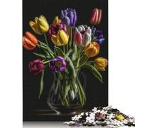Adults Jigsaw Puzzle Art Flowers Wooden Puzzles for Teenagers Gifts Home Decoration Puzzle Toys 1000pcs (75x50cm)