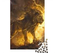 Adults Jigsaw Puzzle Artistic Lion Paper Puzzles for Teenagers Gifts Home Decoration Puzzle Toys 1000pcs (38x26cm)