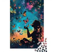 Adults Jigsaw Puzzle Butterfly Paper Puzzles for Teenagers Gifts Home Decoration Puzzle Toys 1000pcs (38x26cm)