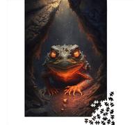 Adults Jigsaw Puzzle Demonic Frog Wooden Puzzles for Teenagers Gifts Home Decoration Puzzle Toys 1000pcs (38x26cm)