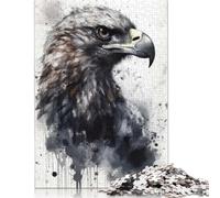 Adults Jigsaw Puzzle Eagle Beauty Black Ink Paper Puzzles for Teenagers Gifts Home Decoration Puzzle Toys 1000pcs (38x26cm)
