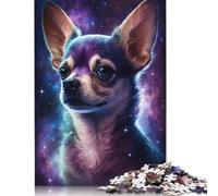 Adults Jigsaw Puzzle Galaxy Colourful Chihuahua Paper Puzzles for Teenagers Gifts Home Decoration Puzzle Toys 1000pcs (75x50cm)