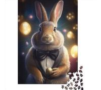 Adults Jigsaw Puzzle Rabbit Suit Animal 1 Wooden Puzzles for Teenagers Gifts Home Decoration Puzzle Toys 1000pcs (38x26cm)