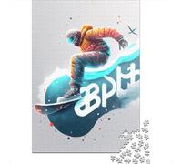 Adults Jigsaw Puzzle Snowboard Paper Puzzles for Teenagers Gifts Home Decoration Puzzle Toys 1000pcs (38x26cm)