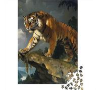 Adults Jigsaw Puzzle Tiger Paper Puzzles for Teenagers Gifts Home Decoration Puzzle Toys 1000pcs (38x26cm)