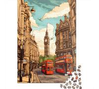 Adults Jigsaw Puzzle Welcome To London II Paper Puzzles for Teenagers Gifts Home Decoration Puzzle Toys 1000pcs (38x26cm)