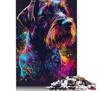 Adults Jigsaw Puzzle Wirehaired Pointing Griffon Dog Wooden Puzzles for Teenagers Gifts Home Decoration Puzzle Toys 1000pcs (75x50cm)
