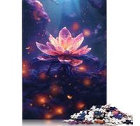 Adults Jigsaw Puzzles 1000 Pieces Cosmic Cherry Blossom Neon Puzzle Jigsaw Interacting with Family Members 1000pcs (75x50cm)