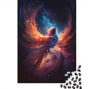 Adults Jigsaw Puzzles 1000 Pieces Cosmic Space Phoenix Jigsaw Creative Rectangular Puzzles Decompressing Game 1000pcs (38x26cm)