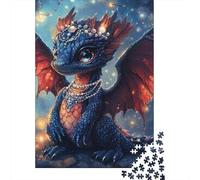Adults Jigsaw Puzzles 1000 Pieces Cute Toddler Dragon Jigsaw Creative Rectangular Puzzles Decompressing Game 1000pcs (75x50cm)