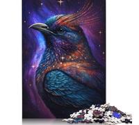 Adults Jigsaw Puzzles 1000 Pieces Phoenix Bird Galaxy Wooden Puzzles Wooden Puzzle Birthday Gifts Jigsaw Wall Decoration 1000pcs (75x50cm)