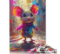 Adults Jigsaw Puzzles 1000 Pieces Smiling Baby Mouse Puzzle Jigsaw Interacting with Family Members 1000pcs (75x50cm)