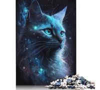 Adults Jigsaw Puzzles 1000 Pieces Space Cosmic Cat Puzzle Jigsaw Interacting with Family Members 1000pcs (75x50cm)