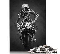 Adults Jigsaw Puzzles 500 Pieces Black Rider Puzzle Jigsaw Interacting with Family Members 500pcs (52x38cm)