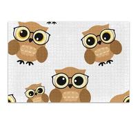Adults Jigsaw Puzzles 500 Pieces Funny Fun Puzzle for Adults Animal Colorful Art Playful Cute Cartoon Owls, 20.5x14.9 Inch