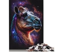 Adults Jigsaw Puzzles 500 Pieces Galaxy Camel Space Puzzle Jigsaw Interacting with Family Members 500pcs (52x38cm)